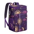 thumbnail image 1 of Gothic Celestial Print Backpack Cooler – Leakproof Insulated Lunch Bag with Sun, Moon, and Starry Night Design for Work & Travel, 1 of 2