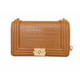 thumbnail image 2 of Stockton Crocodile - Pattern Chain Crossbody Shoulder Bag - Women's Chic Faux Leather Handbag - Espresso, 2 of 8