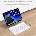 thumbnail image 2 of YOPTOP Mini Clavier Bluetooth Sans Fil Compatible avec iPad 9th 2021/ 8th 2020 / 7th Generation 10.2 Pouces iPad Pro iPad Air iPad Mini Tous les iPhones et Autres Appareils Compatibles Bluetooth, Rose, 2 of 6