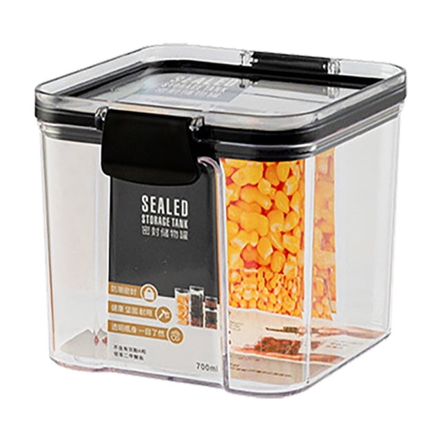 Hinati Clearance Sales Today Airtight Container Set Clear Plastic Food Storage Containers Kitchen and Pantry Organization Canisters for Pantry Organization and Storage