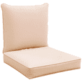thumbnail image 1 of Outdoor Patio Chair Cushions Deep Seat Replacement Patio Cushions Set Beige, 1 of 10