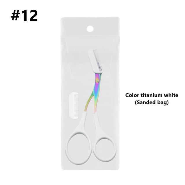 Reduce Price! WSBDENLK Eyebrow Trimmers Scissor 2024 New Eyebrow Scissors With Comb Precision Eyebrow Trimming Scissors Non-Slip Eyebrow Cutter Hair Removal Eyebrow Scissors