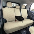 thumbnail image 4 of For 2021-2024 Ford Bronco Sport FH Group Neoprene Custom Fit Seat Covers Water Resistant Solid Beige - Rear Set, 4 of 9