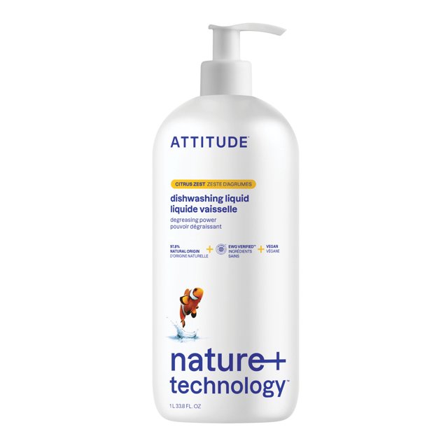 Attitude Dishwashing Liquid Citrus Zest 1L