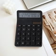 thumbnail image 4 of Solar Powered Calculator, 12 Digit Large Display Desk Calculator, Dual Energy Digital Calculation Tool, Portable Office Finance Calculator With Clear Screen, 4 of 6