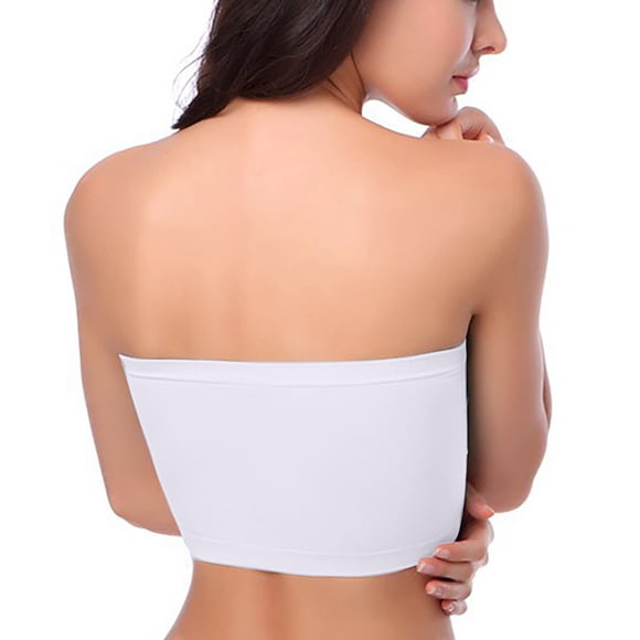 Ersazi Cotton Bra Onesies Bra Everyday Underwear Strapless Polishing Bra Bandeau On Clearance White 3Xl
