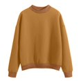 thumbnail image 4 of cfhntfmh Chandail à Col Rond pour Femmes en Molleton Chaud à Manches Longues Chandail 2024 Vêtements d'Automne Mode Col Rond T-Shirts Basiques, 4 of 4