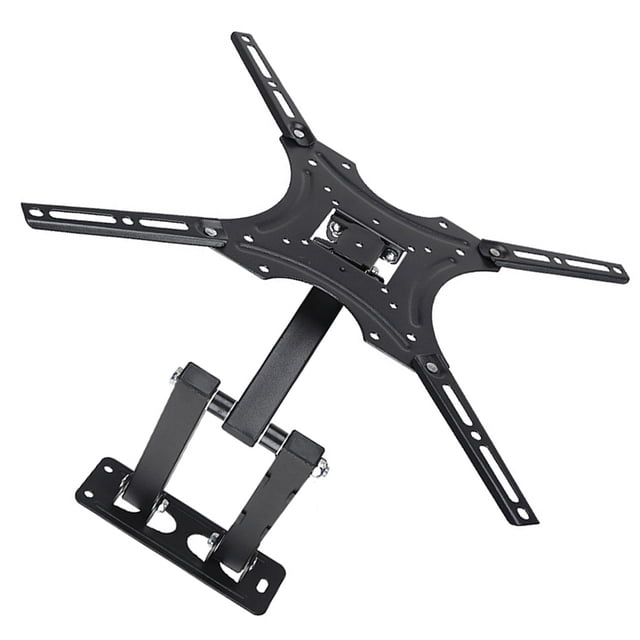 HEATSHAKING Support Mural Robuste Noir pour Moniteur TV avec Bras Extensible pour la Maison et la Chambre