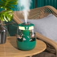 thumbnail image 4 of Dual Mist Humidifier with Humidity Display & Night Light 2L Cool Mist USB Humidifier for Bedroom Office Plants, 4 of 8