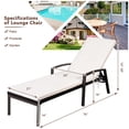 thumbnail image 2 of Patiojoy 2PCS Patio Rattan Wicker Lounge Chair Back Adjustable Recliner Chaise w/ Cushion, 2 of 7