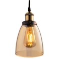 thumbnail image 1 of Xtricity - Suspension en Verre Ambré, Ampoule DEL Incluse, de la Collection Old Fashioned, 1 of 6