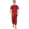 thumbnail image 1 of Inkmeso Ensemble de Pyjama Uni pour Hommes, Manches Courtes, Vêtement de Nuit à Col Rond, Ensemble de Pj, 1 of 7