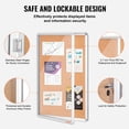 thumbnail image 3 of VEVOR 36"x24" Enclosed Cork Board with Aluminum Frame Lockable Bulletin Board, 3 of 9