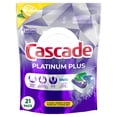 thumbnail image 1 of Cascade Platinum Plus Dishwasher Pods, Dish Detergent ActionPacs, Clean Lemon 21CT, 1 of 9
