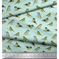 thumbnail image 2 of Soimoi Cotton Voile Fabric Flycathcer Bird Print Fabric by Yard 56 Inch Wide, 2 of 5