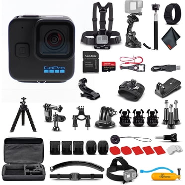 GoPro HERO11Black Mini - Waterproof Action Camera 50 In 1 Accessory Bundle + More