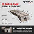 thumbnail image 3 of Titan Ramps Aluminum Semi Truck Riser Ramps 20,000 Pound Capacity, Silver, 3 of 12