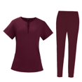 thumbnail image 1 of lionlar Uniforme d'Infirmière pour Femme Extensible à Multiples Poches Doux et Respirant Professionnel L, 1 of 8