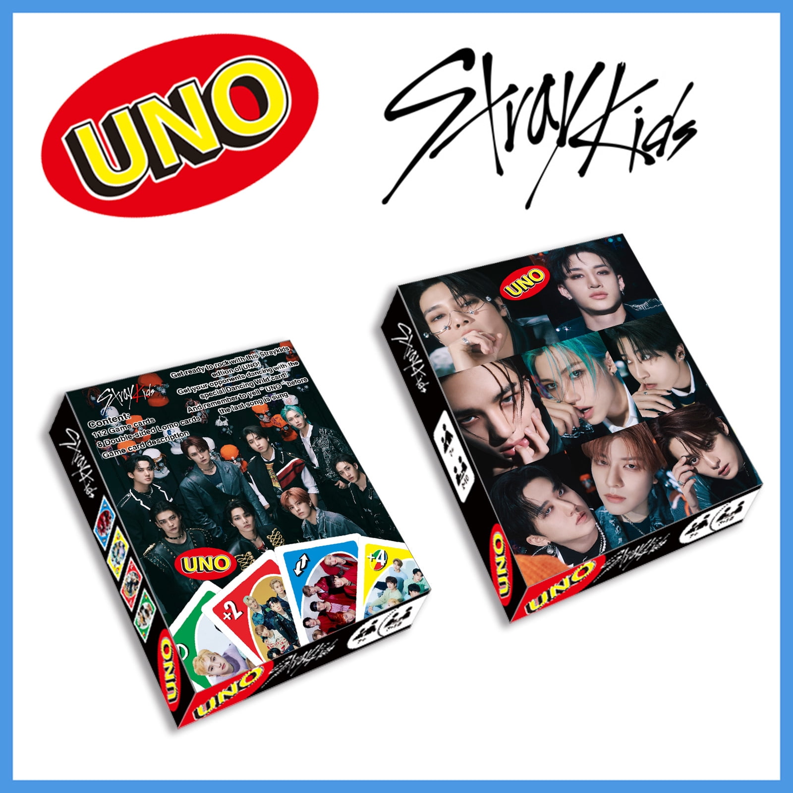 UNO Star Card Korean Star Boy Group Board Game Poker RM JIN SUGA V  HD Photo Game Collection Card Leisure Party Entertainment SH