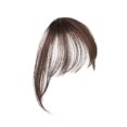 thumbnail image 2 of Holiday Saving Naittoop High Temperature Wire Extension Natural Black Wig Female Bangs Hair Piece, 2 of 5