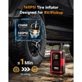 thumbnail image 3 of GOOLOO A5 Jump Starter with Air Compressor, 4000A Car Battery Jump Starter (All Gas/10.0L Diesel) with 160PSI Tire Inflator Auto-Off, 45W PD Fast Charging, 12V Jump Box Car Jumper Starter Portable, 3 of 9