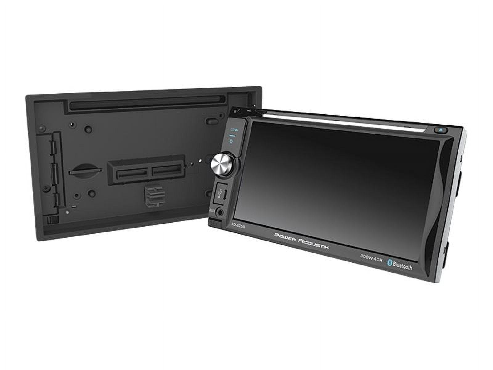 Power Acoustik 6.2" Double Din Receiver with Bluetooth & Detachable Faceplate w/Padded Carry Case