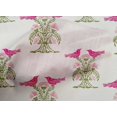 thumbnail image 4 of oneOone Organic Cotton Voile Fabric Bird & Tree Block Printed Craft Fabric BTY 42 Inch Wide, 4 of 4