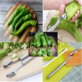 thumbnail image 2 of TopLLC Stainless Steel Pepper Core Seed Remover Multi-functional Corer the Peeler, 2 of 6