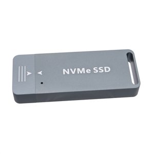 M.2 2230 NVME/SATA SSD Pièce jointe USB3.2 Type C 10Gbps Solid State Drive Case Double Protocole External Hard Drive Case,1 x M.2 2230 SSD Pièce jointeSpace gris