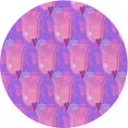 thumbnail image 1 of Ahgly Company Tapis d'Intérieur Lavables en Machine, Ronds, Violets, Transitionnels, Violets, Ronds de 5 Pi, 1 of 7