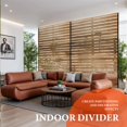 thumbnail image 2 of 72" H x 47" W Freestanding Metal Privacy Screen - Rustproof Weather-Resistant, 0.39" Gap Decorative Fence for Patio & Garden, 2 of 7