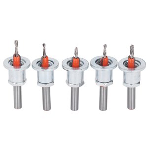 Adjustable Countersink Bit Set,5Pcs Countersink Drill Bit Power Drill Bit Adjustable Countersink Bit Unparalleled Experience
