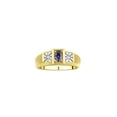 thumbnail image 1 of RYLOS Men's Rings Yellow Gold Plated Silver Classic 6X4MM Oval Gemstone & Diamond Ring Alexandrite June Birthstone Rings For Men, Silver Rings, Size 8, 1 of 7