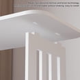 thumbnail image 4 of Pvc, Table Table de Chevet en Pvc Blanche, Table de Nuit Multifonctionnelle en d'Appoint avec Étagères de Rangement, Petite Table Carrée pour Salon et Chambre (1 Pce) Rkxzt, 4 of 6