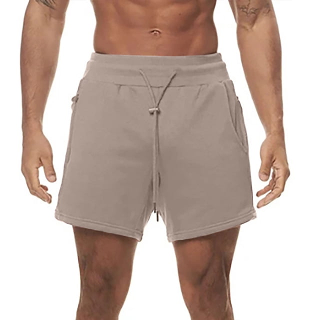 Diufon Men's Athletic Shorts Drawstring Waisted Outdoor Sport Shorts Spring Summer Hiking Shorts with Pockets