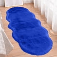 thumbnail image 3 of Faux Sheepskin Runner Rug,Faux Sheepskin Fur Rug 15.6x55 Runner Rugs,High Pile Soft Plush Fuzzy Rug for Bedroom,Bedside Rug Shag Rug Fluffy Carpet for Living Room Home Decor,Furry Washable Area Rugs, 3 of 8