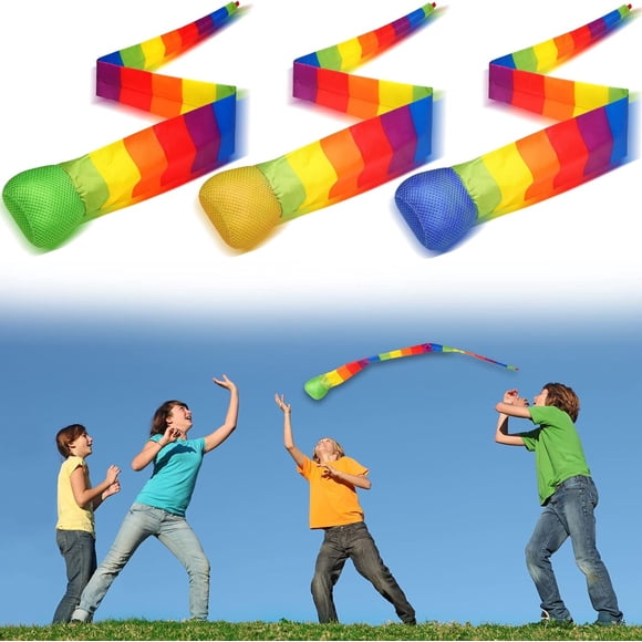 Tyidzon 90cm Foam Balls To Catch The Tail Game Of The Soft Balls Educational For Sports Meteorite Colorful With Tails For Children Kindergarten