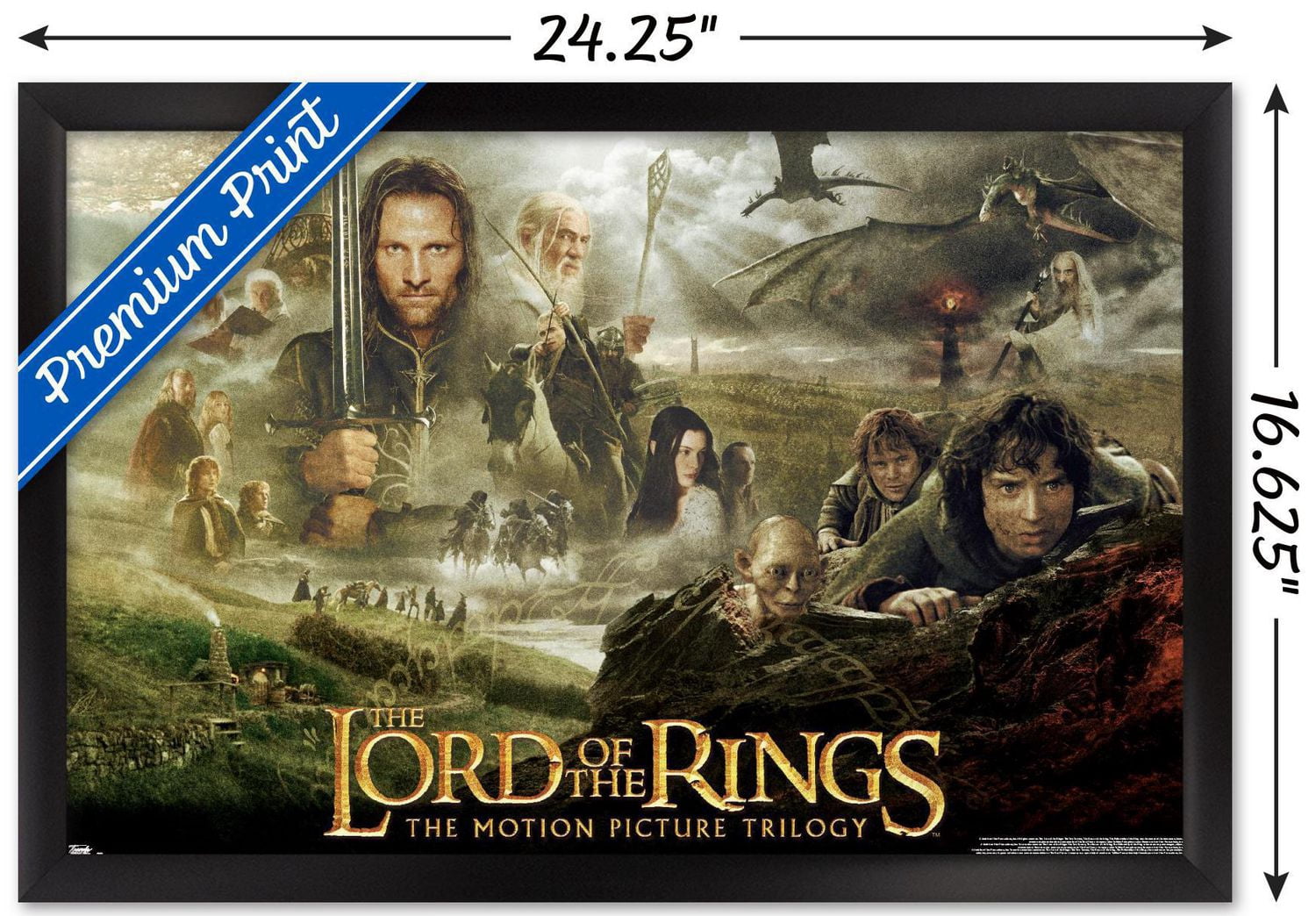 The Lord of Rings: Motion Picture Trilogy Wall Poster