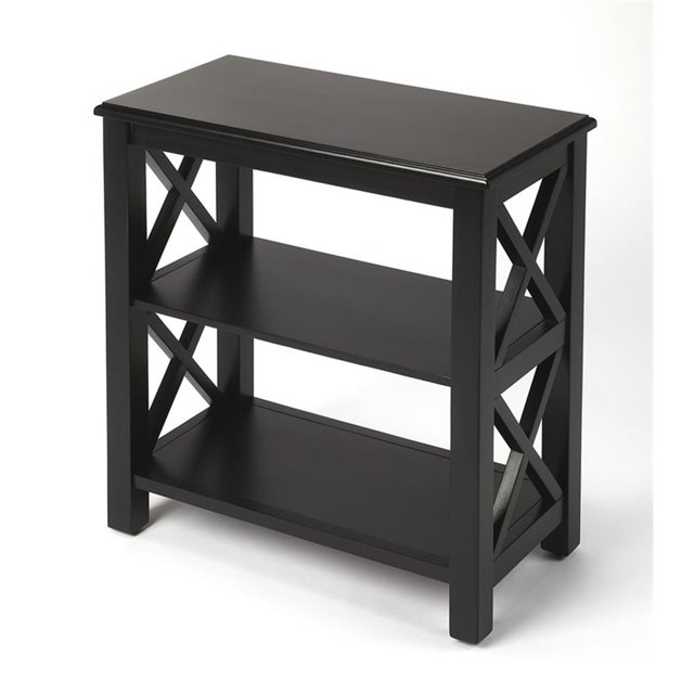 Butler Specialty Masterpiece 2 Shelf Petite Bookcase In Black Licorice