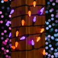 thumbnail image 3 of Novelty Lights 24FT 70 LED C6 LED Halloween String Lights, Purple & Orange, 3 of 6