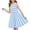Blue, variant on Summer Savings Clearance 2025 Bovxnpu Summer Toddler Girls Dresses, Kids Casual Dresses, Girls' Summer Sleeveless Round Neck Striped Dress Mid Size Children's Waist Cinched Children's Dress 4 Years