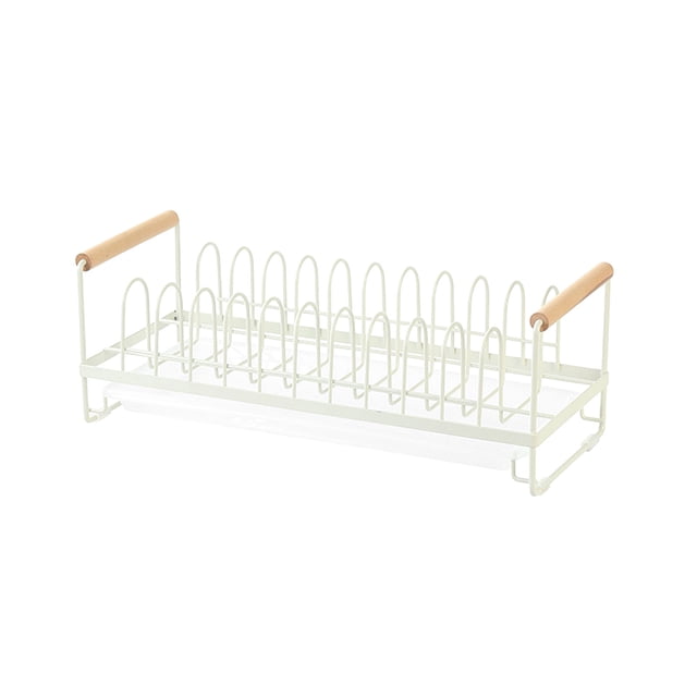 Vrorvz Premium Kitchen Bowl and Dish Storage Rack Non Perforated Drainage Tray Includes Convenient Vertical Storage System Suit for Household and Cabinet Organization