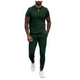 thumbnail image 1 of TIMIFIS Fashion Men's Tracksuits 2 Piece Casual Athletic Jogging Outfits Short/Long Sleeve Track Suits for Men SetFall, 1 of 4
