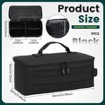 thumbnail image 2 of Vensio First Aid Bag Empty Pill Bottle Organizer Zippered Medical Storage Case Emergency Kit (black ), 2 of 9