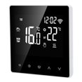 thumbnail image 1 of Thermostat, Accurate Temperature Temperature Controller AC230V  For Home For Bedroom For Living Room White Background Orange Button,White Background White Button,Orange Background, 1 of 8
