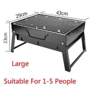 tumgatte Large Portable BBQ Barbecue Steel Charcoal Grill Outdoor Patio Garden Party Wal&mart Deals