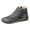 Grey, variant on Wyzesi Brown Boots for Women Knee High Narrow Calf Women's Casual Flat Leather Retro Lace Up Boots Side Zipper Round Toe Shoe Boots Cold Winter Boots for Women