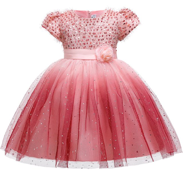 HAWEE Girls Boutique Princess Lace Flower Dress Wedding Pageant Party Ball Gown