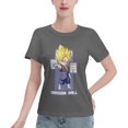 thumbnail image 1 of T-Shirt Basique à Manches Courtes pour Femmes Super Saiyan, 1 of 6