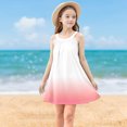 thumbnail image 2 of Milgrthf Robe Camisole Décontractée d'Été pour Filles, Tendance, Dégradé, Ample, Col Ras du Cou, Sans Manches, Ligne A Évasée, Robes pour 4-15 Ans, Rose, 5 Ans, 2 of 9